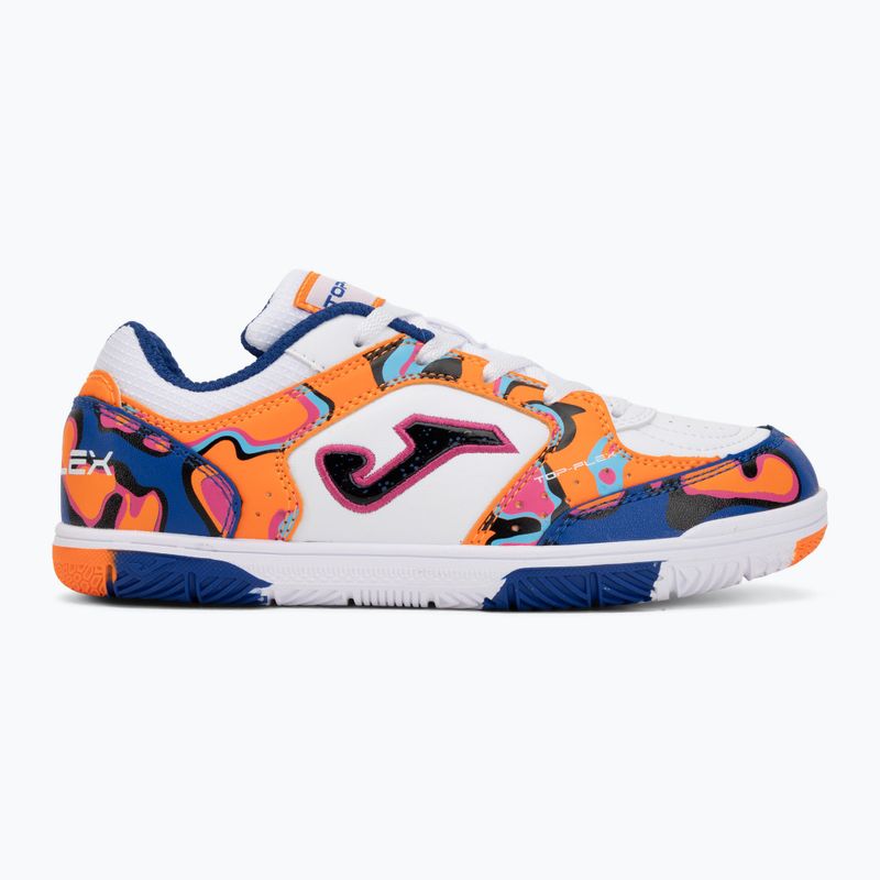 Detské kopačky Joma Top Flex Jr IN white-orange 2