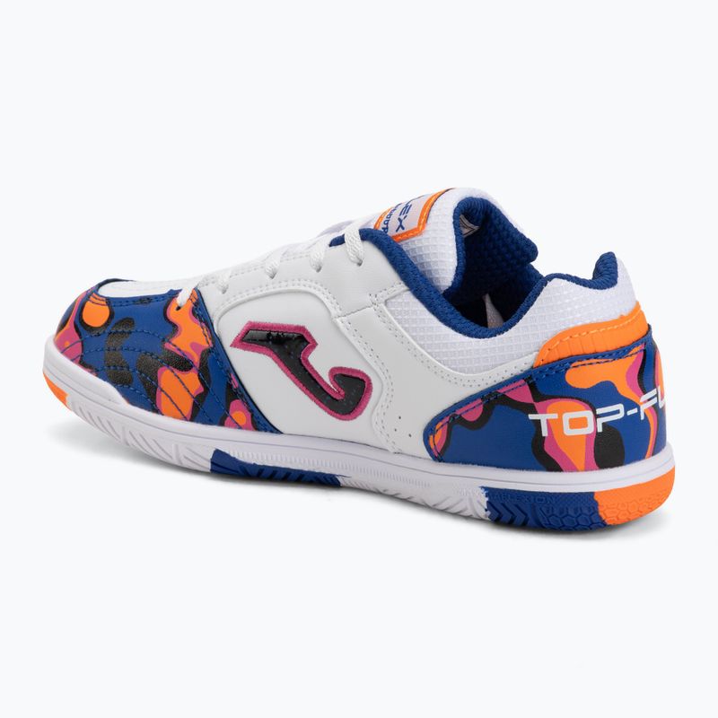 Detské kopačky Joma Top Flex Jr IN white-orange 3