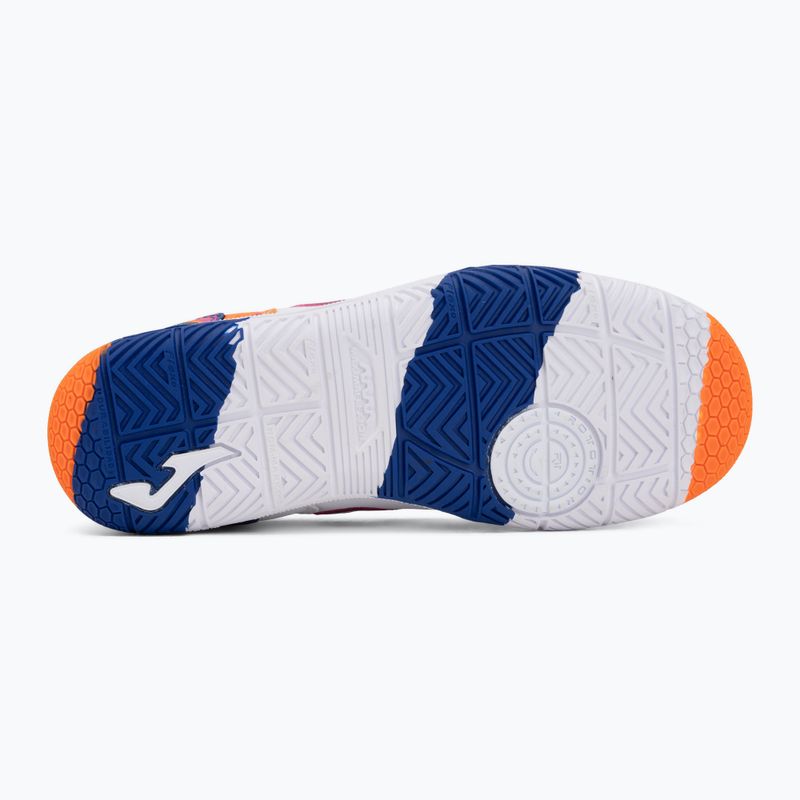 Detské kopačky Joma Top Flex Jr IN white-orange 4