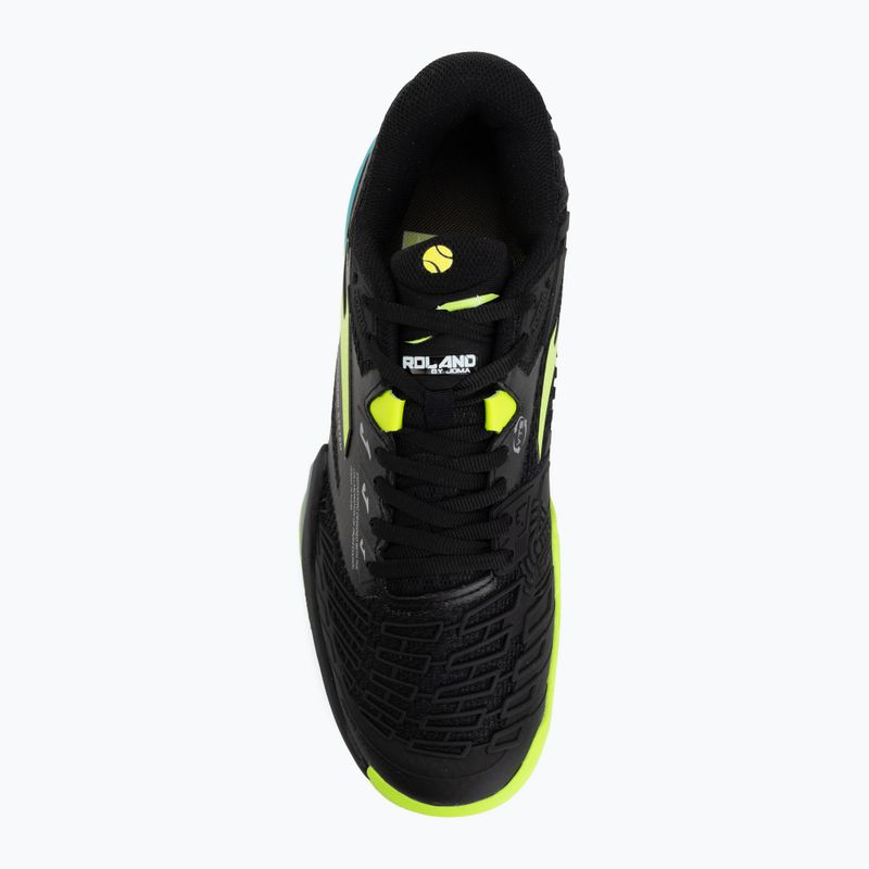 Pánske tenisové topánky Joma Roland C black/fluor yellow 5