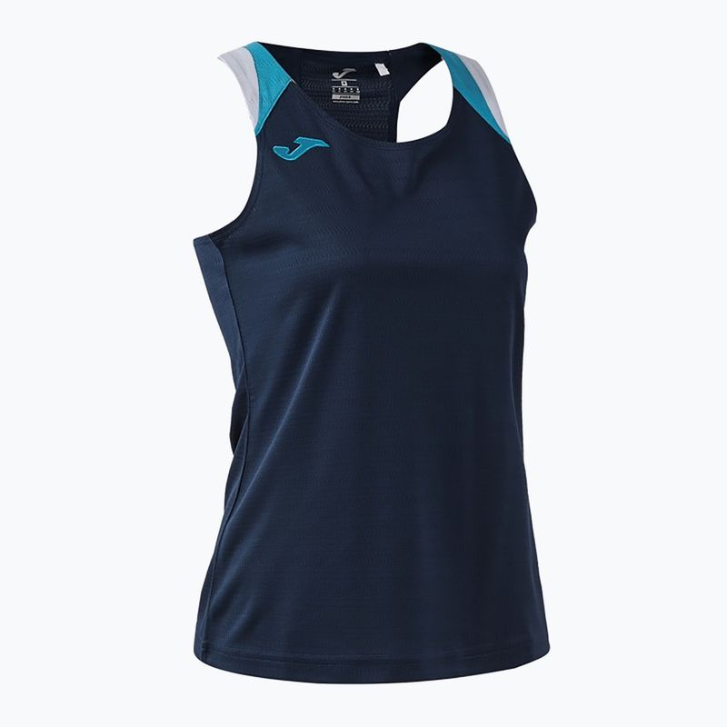Dámske tenisové tričko Joma Terra Tank Top dark navy/turquoise fluor 3