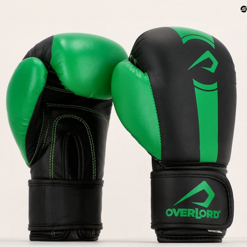 Rukavice Overlord Boxer black-green 100003-GR 9