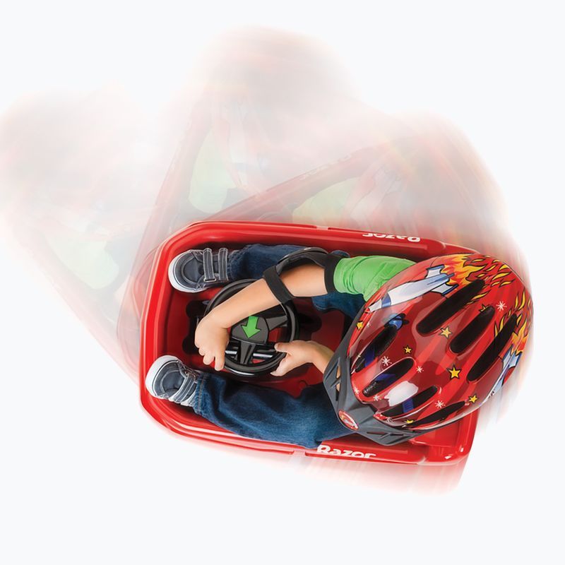 Detská elektrická motokára Razor Lil' Crazy Cart červená 7