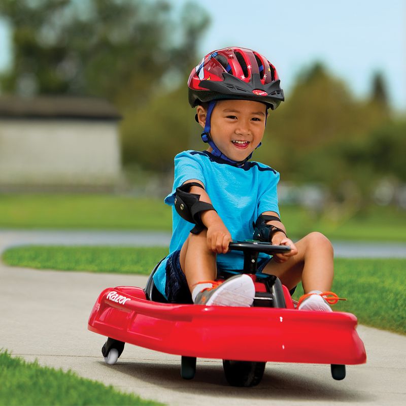 Detská elektrická motokára Razor Lil' Crazy Cart červená 11