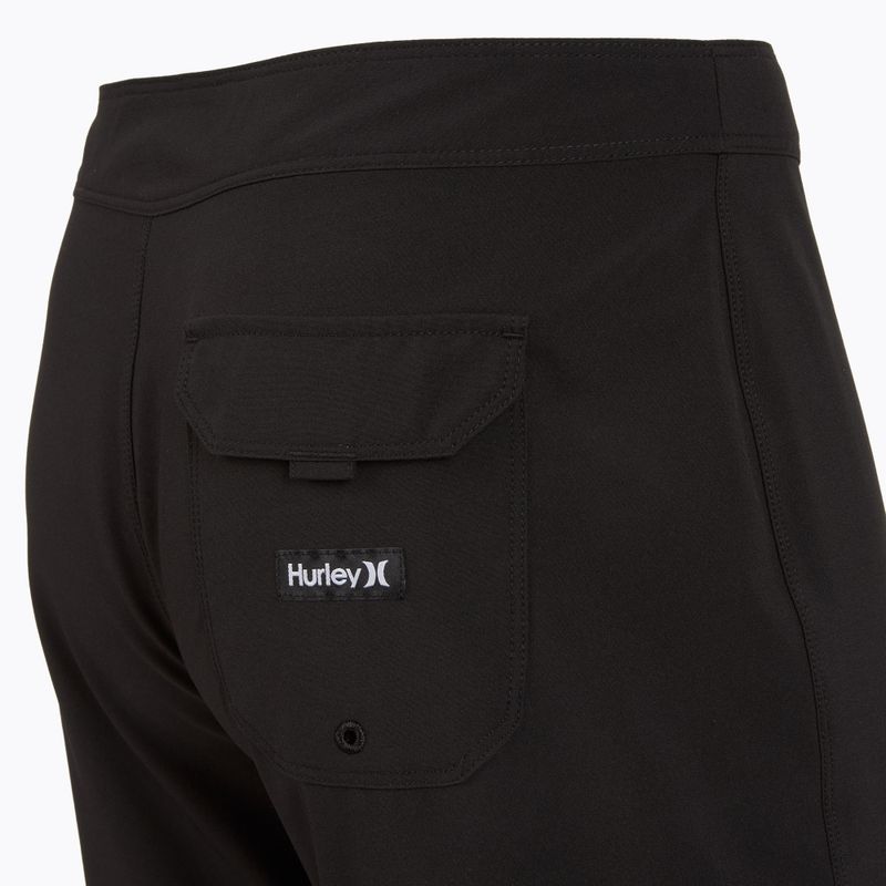 Hurley Block Party 18" čierne pánske plavecké šortky 4