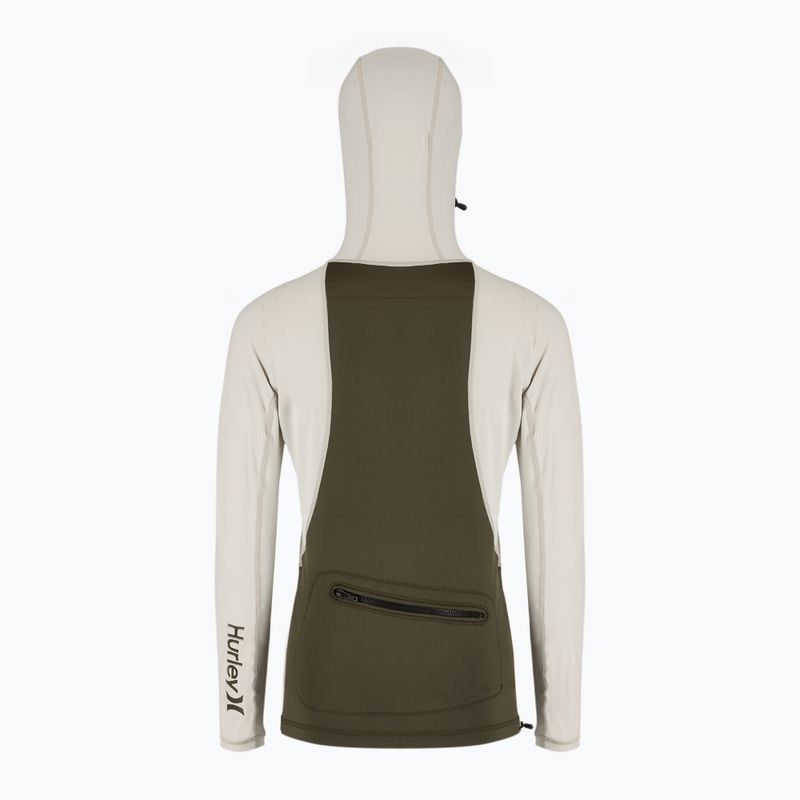 Pánske tričko Hurley Coast Guard Surf Top s kapucňou na plávanie s dlhým rukávom 2