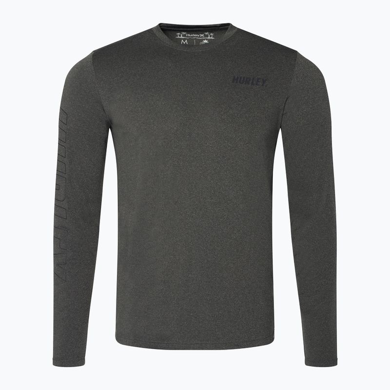 Pánske tričko Hurley H2O-Dri Easton black heather longsleeve
