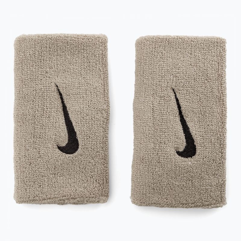 Náramky Nike Swoosh Doublewide Wristbands sivé NNN05-078 2