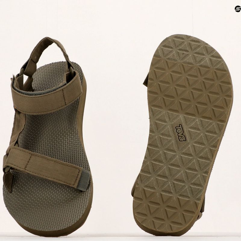 Pánske turistické sandále Teva Original Universal Canvas dark olive 20