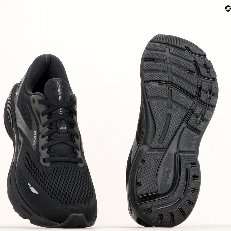 Pánska bežecká obuv Brooks Adrenaline GTS 23 black/black/ebony 22