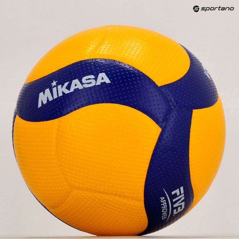 Volejbalová lopta Mikasa žlto-modrá V300W 7
