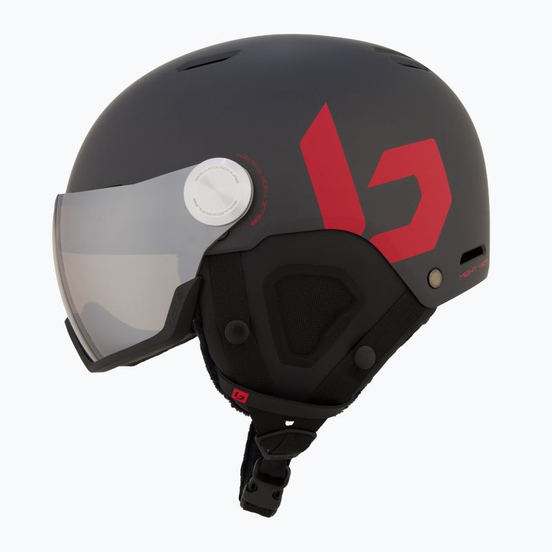 Lyžiarska prilba Bollé Might Visor titanium red matte/brown gun 4