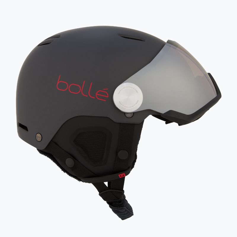 Lyžiarska prilba Bollé Might Visor titanium red matte/brown gun 6