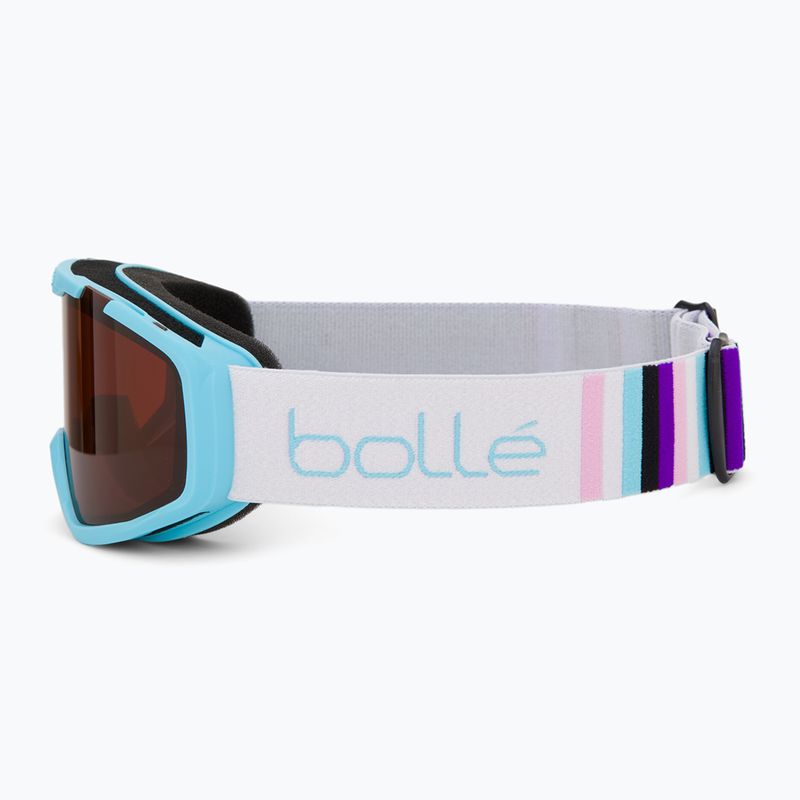 Detské lyžiarske okuliare Bollé Rocket blue& white matte/ rosy bronze 4