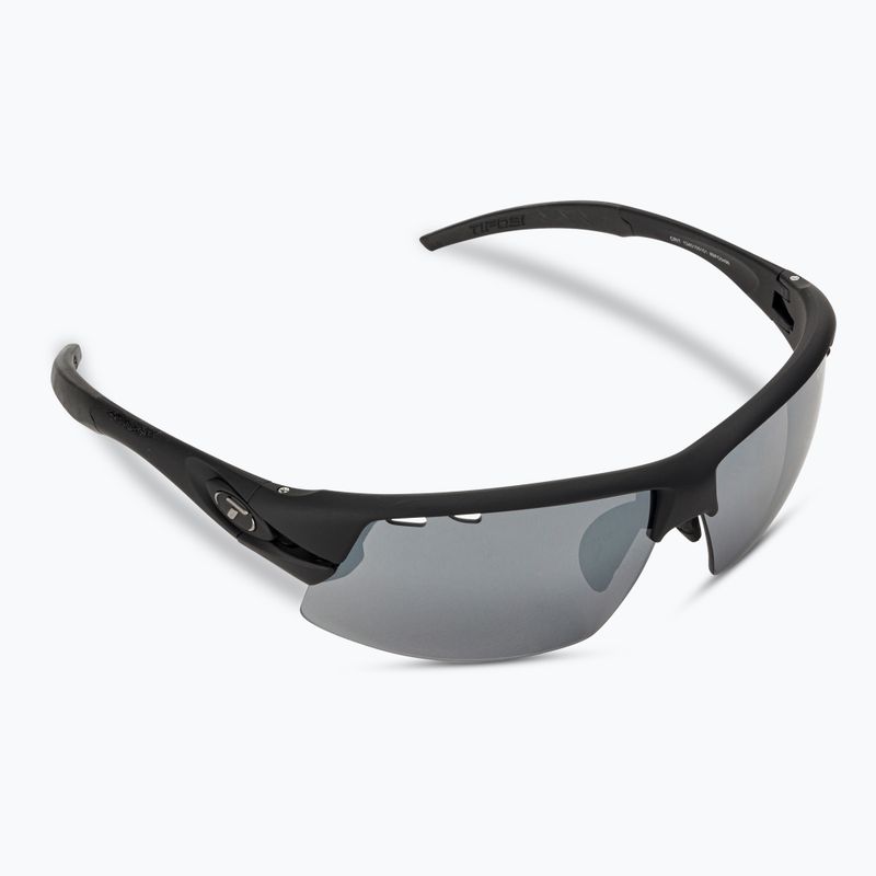 Cyklistické okuliare Tifosi Crit Fototec matné čierne/dymové/červené/čierne 2