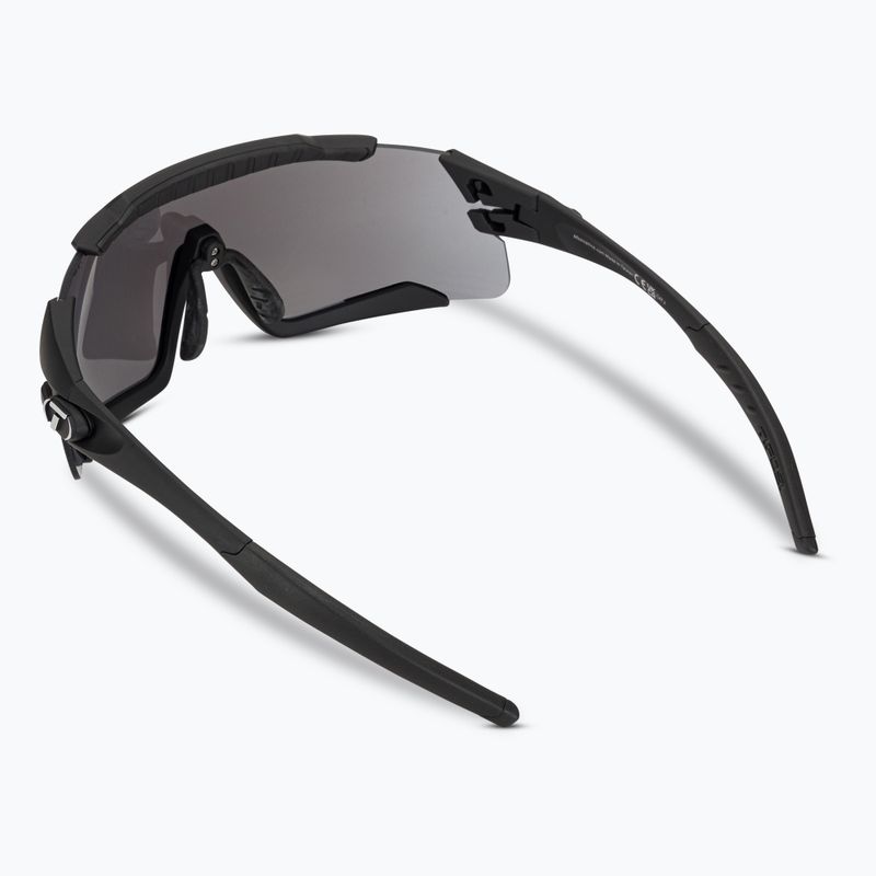 Cyklistické okuliare Tifosi Aethon 3 matte black/smoke/ac red/clear 3