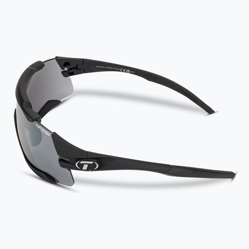 Cyklistické okuliare Tifosi Aethon 3 matte black/smoke/ac red/clear 5