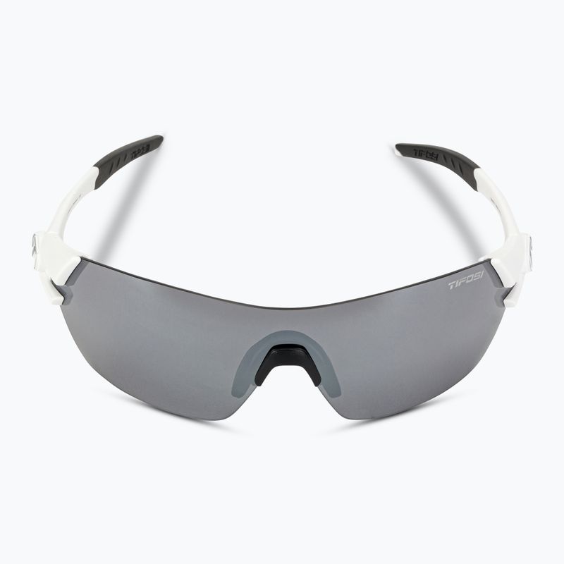 Cyklistické okuliare Tifosi Slice matte white/smoke/ac red/clear 4