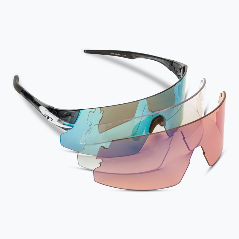 Cyklistické okuliare Tifosi Rail Xc Clarion crystal smoke/clarion blue/ac red/clear