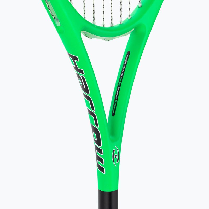 Squashová raketa Harrow Vibe limetková/čierna 4