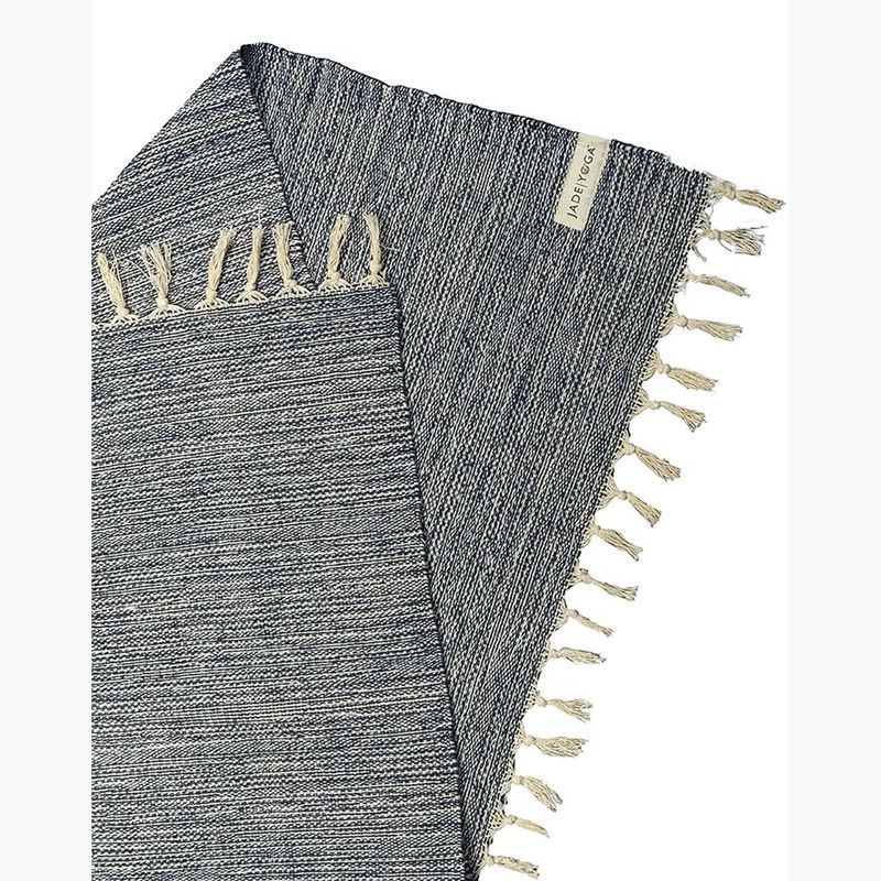 Deka na jógu JadeYoga Recycled Cotton Hand Loomed Yoga midnight blue 2