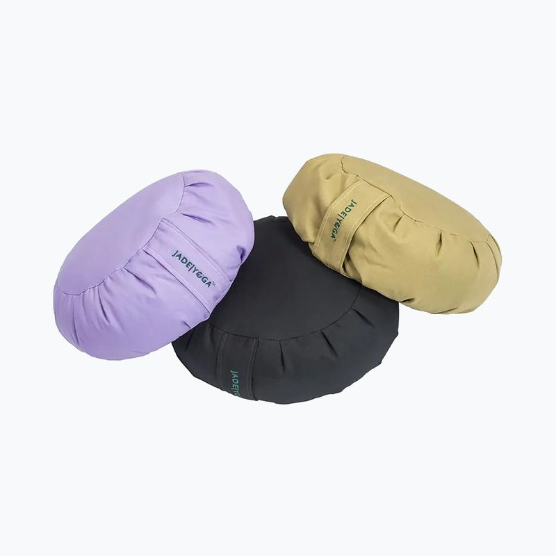 Meditačný vankúš JadeYoga Organic Cotton Round Zafu Meditation Cushion khaki 2