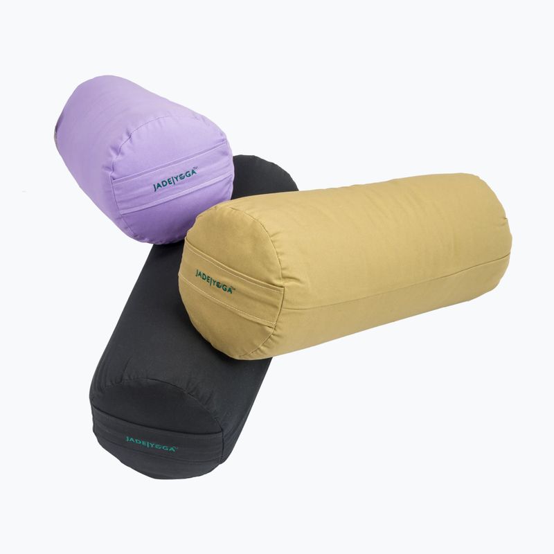 Jógový vankúš JadeYoga Organic Cotton Rectangular Bolster lavender 2