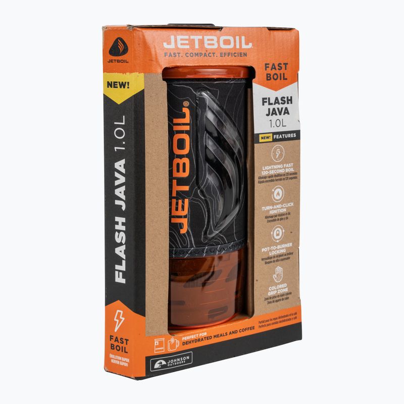 Turistický varič Jetboil New Flash Java Personal Cooking Sysytom + Coffee Press Silikónový topo 6