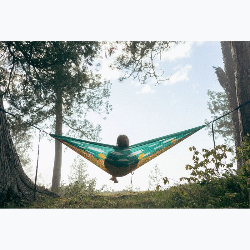 ENO DoubleNest Print turistická hojdacia sieť na deň až noc 6