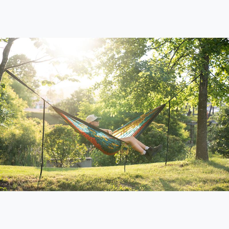 ENO DoubleNest Print turistická hojdacia sieť na deň až noc 8