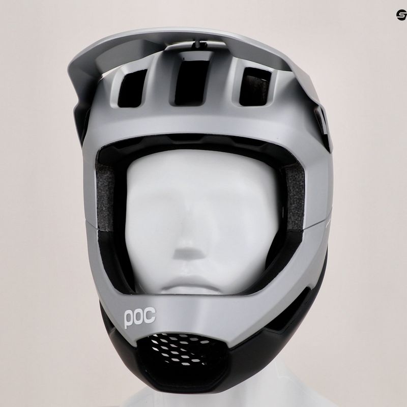 Cyklistická prilba POC Otocon Race MIPS argentite silver/uranium black matt 9