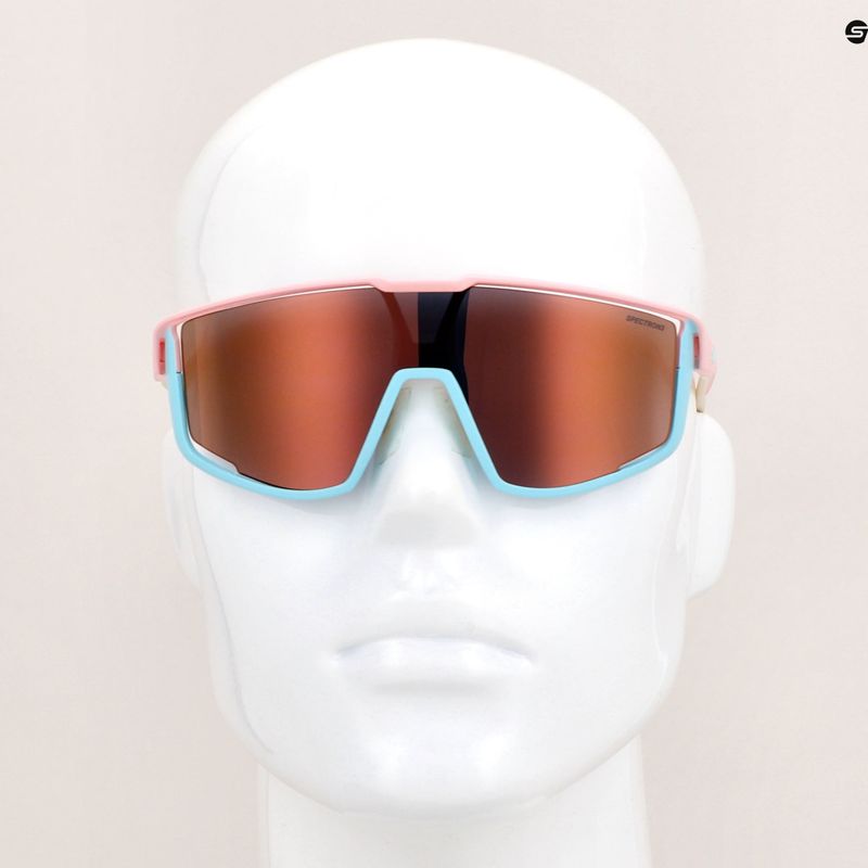 Julbo Fury Spectron 3Cf matné pastelovo ružové/svetlomodré cyklistické okuliare 9