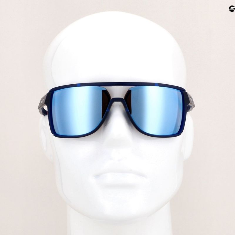 Oakley Castel matné trans blue/prizm deep water polarizačné okuliare na turistiku 14