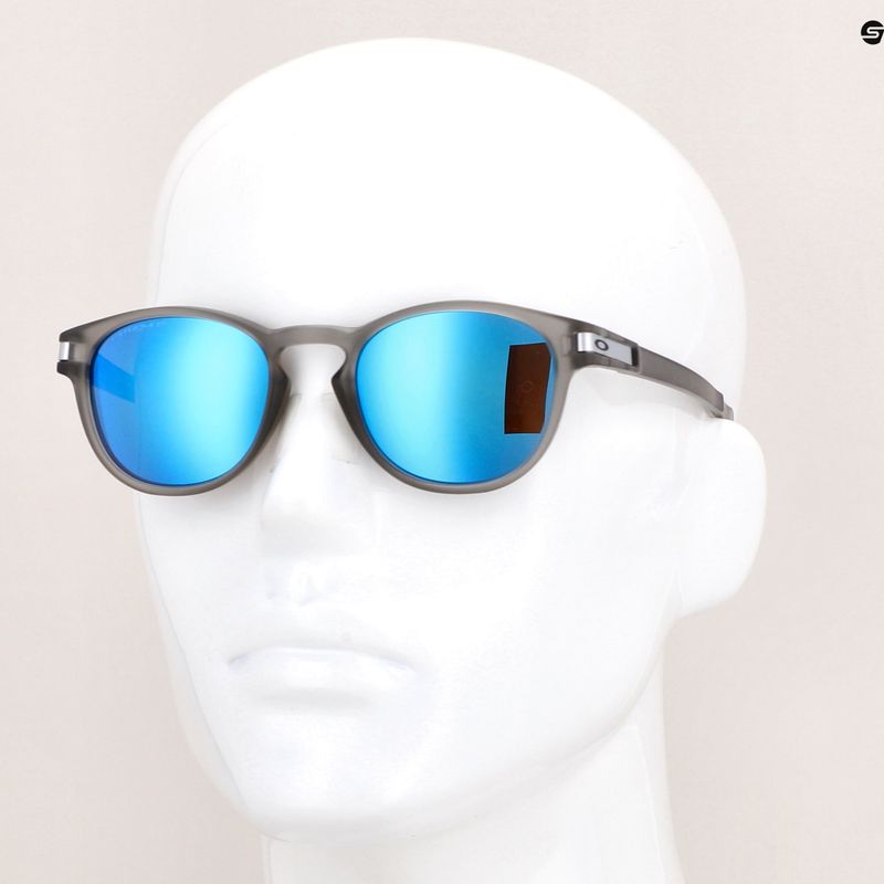 Slnečné okuliare Oakley Latch matte grey ink/prizm sapphire polarized 14