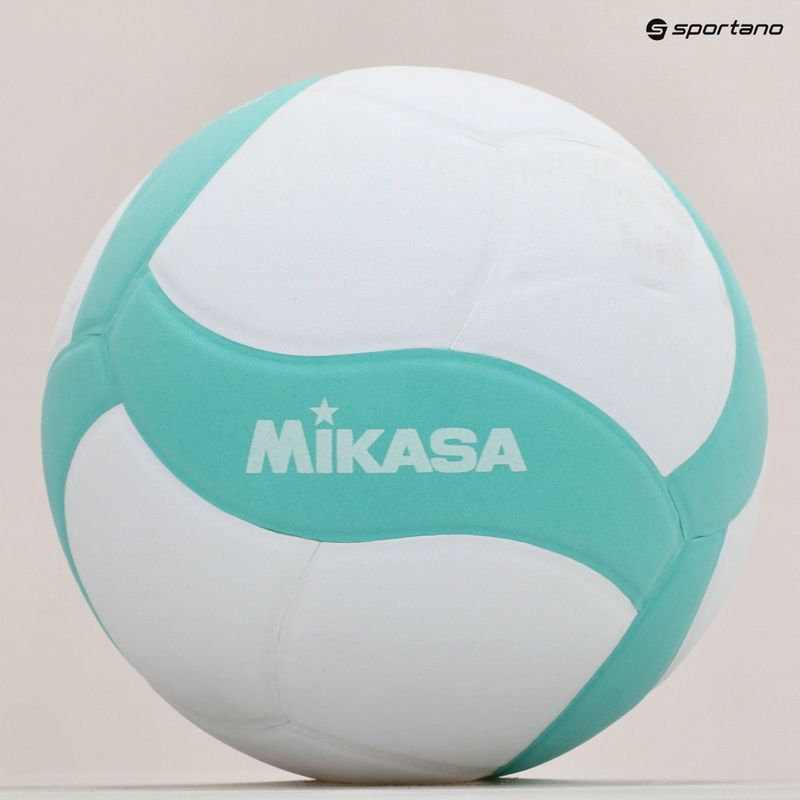 Volejbalová lopta Mikasa V430W bielo-zelená veľkosť 4 5