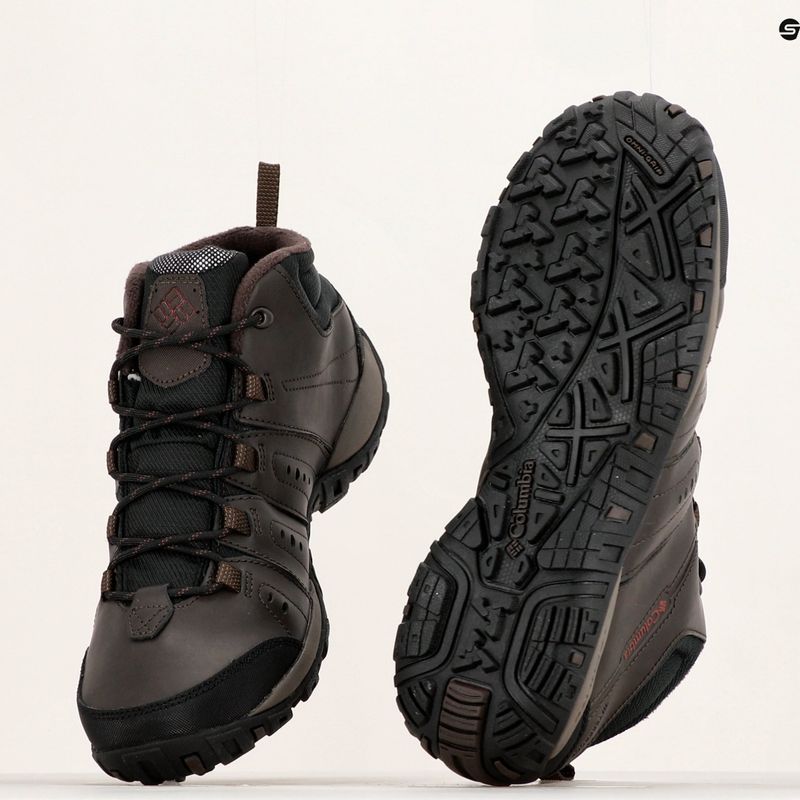 Columbia Woodburn II Chukka WP Omni-Heat pánske trekové topánky cordovan/garnet red 20