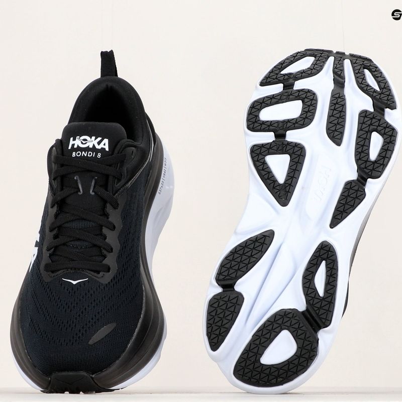 Pánska bežecká obuv HOKA Bondi 8 black/white 12