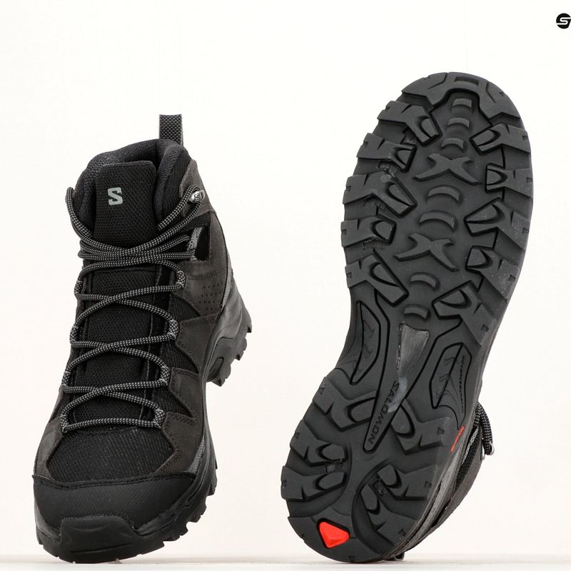 Salomon Quest Rove GTX pánske trekové topánky black/phantom/magnet 19
