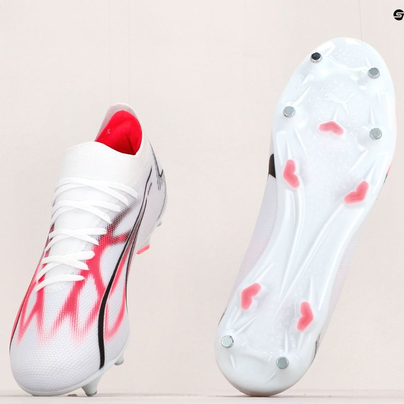 Pánske kopačky PUMA Ultra Match MXSG puma white/puma black/fire orchid 19