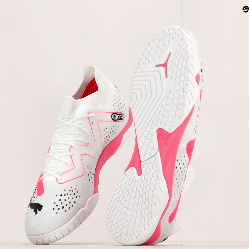 PUMA Future Match IT pánske kopačky puma white/puma black/fire orchid 15