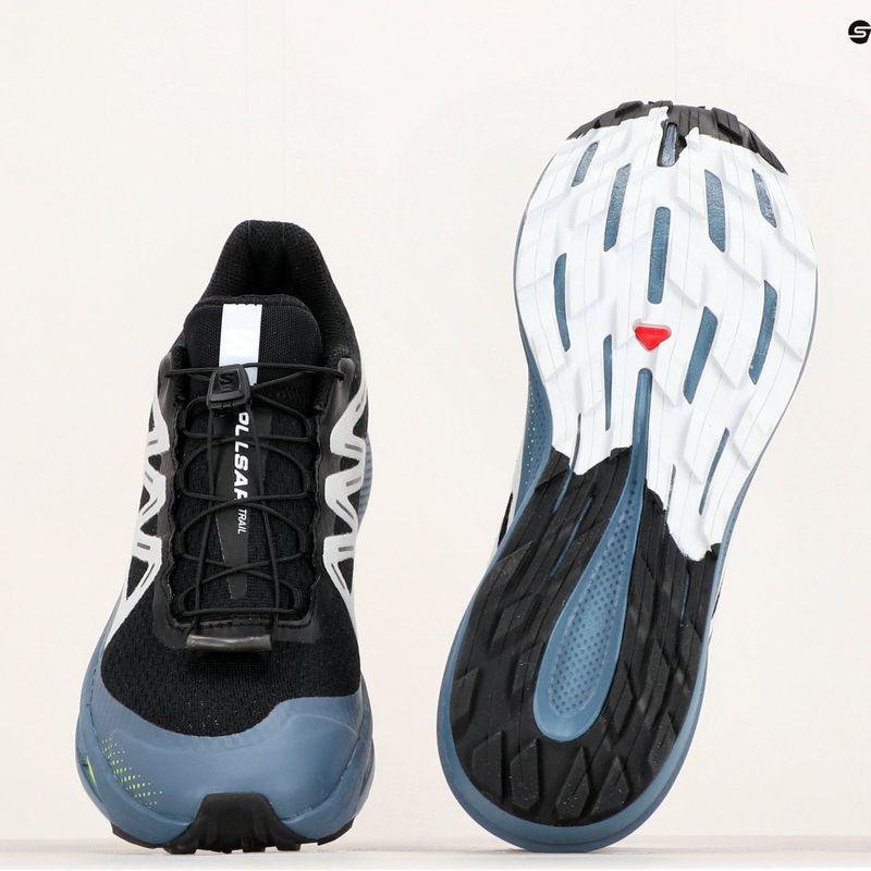 Pánska bežecká obuv Salomon Pulsar Trail black/china blue/arctic ice 17