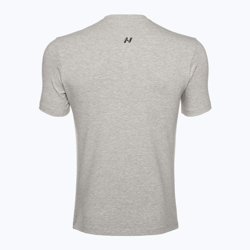 NEBBIA Minimalist Logo pánske tréningové tričko svetlo šedé 5