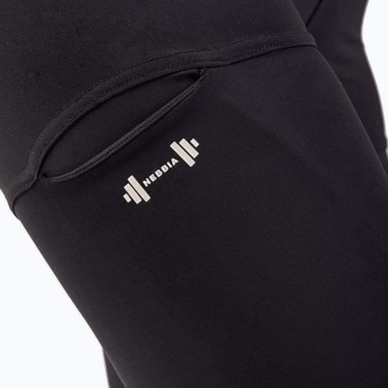 Dámske legíny NEBBIA Active High-Waist Smart Pocket čierne 42 7