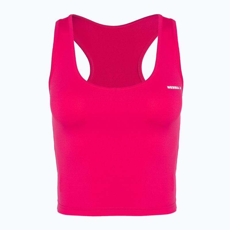 Dámske tréningové tielko NEBBIA Sporty Slim Fit Crop pink 4