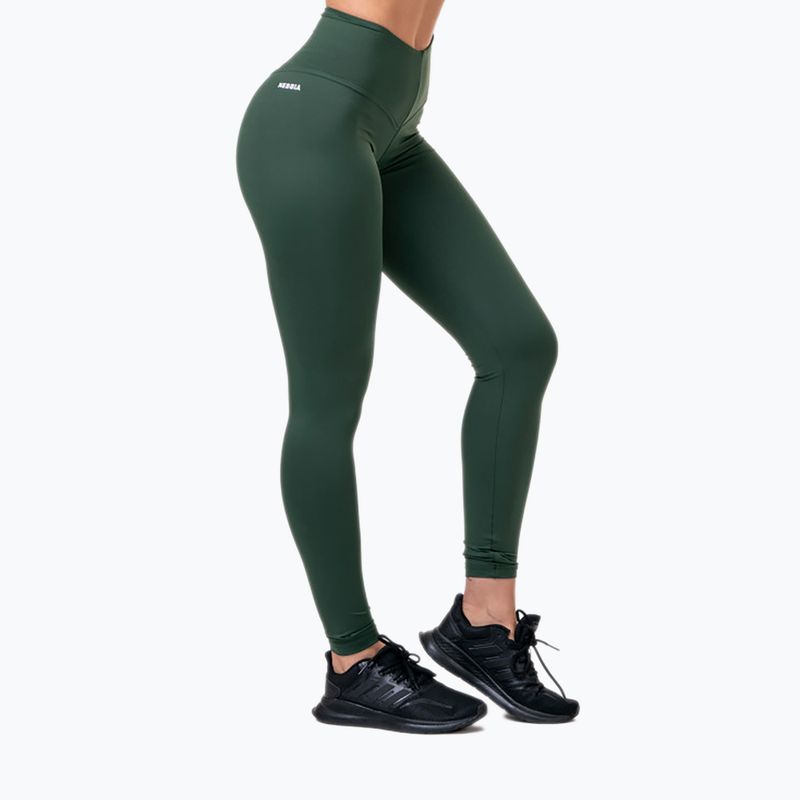 Dámske legíny NEBBIA Classic Hero High-Waist zelené 5791