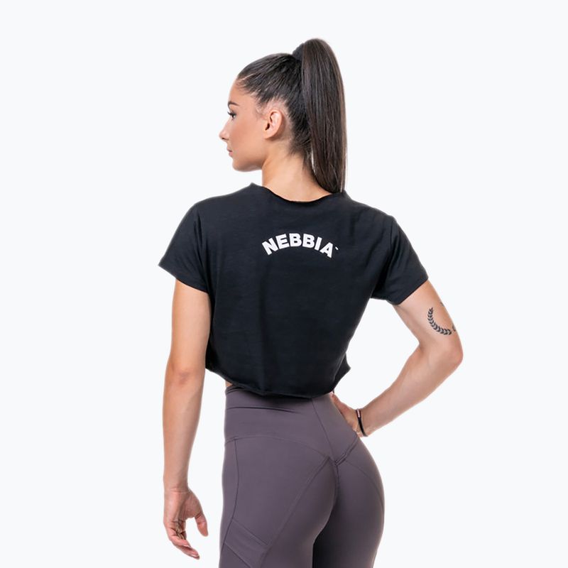 NEBBIA Dámsky voľný strih a športový top Black 58311 2