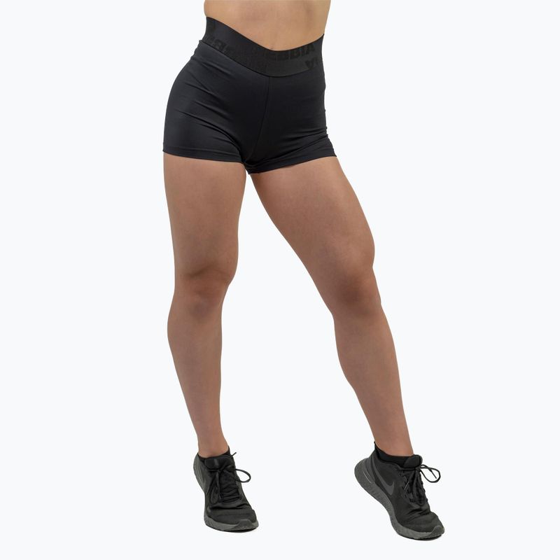 Dámske tréningové šortky NEBBIA Intense Leg Day High-Waist black