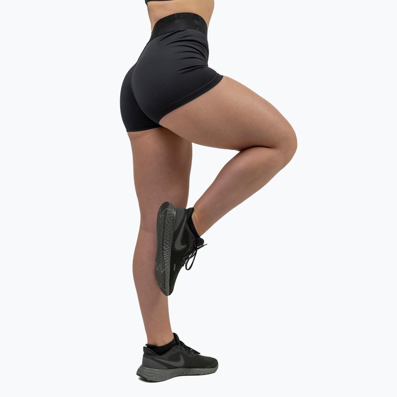 Dámske tréningové šortky NEBBIA Intense Leg Day High-Waist black 2