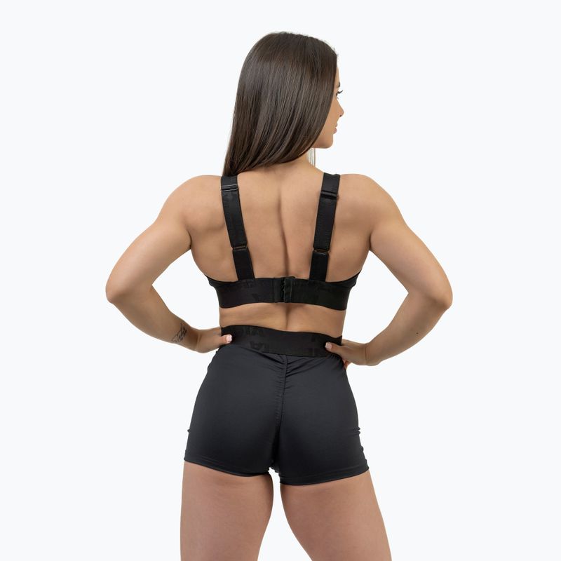 NEBBIA Intense Iconic čierna fitness podprsenka 2
