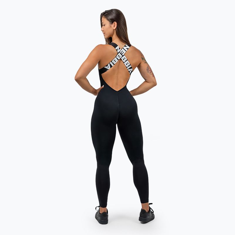 Dámska fitness kombinéza NEBBIA Gym Rat black 2